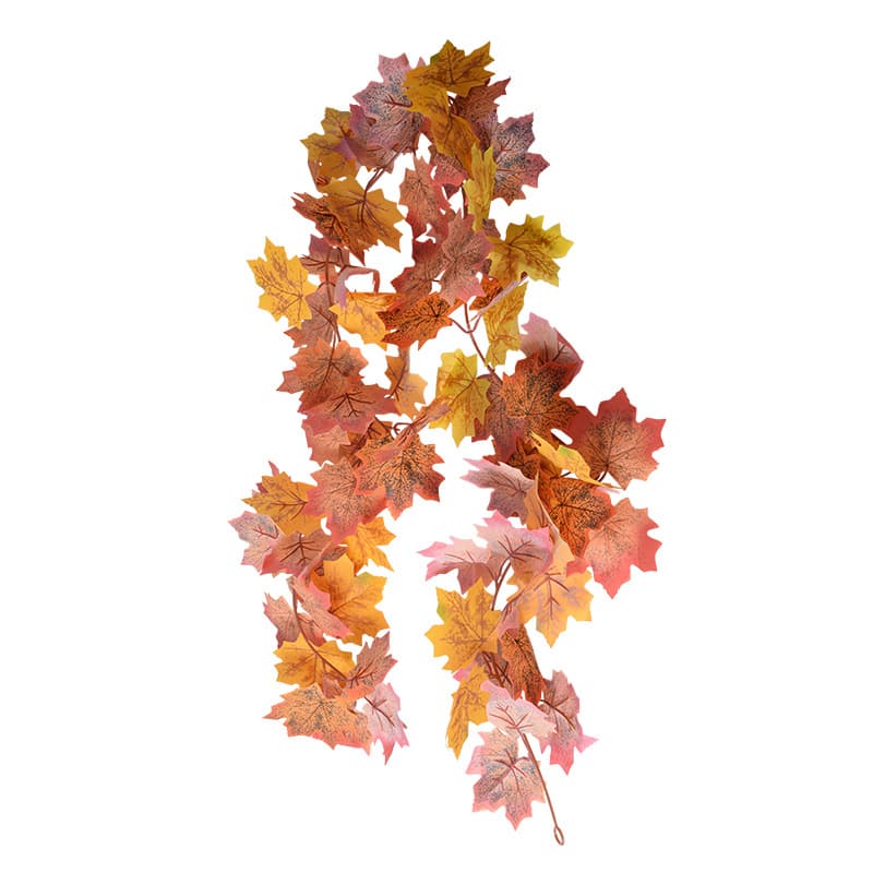 Cross -border simulation vine octagonal maple leaf vine plant fake flower decoration artificial leaf plastic fake flower artificial vine bar 5