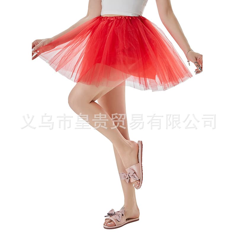 Adult tutu skirt 4-layer fabric lining anti-seepage mesh princess tutu skirt cross-border foreign trade tutu gauze skirt manufacturer 5