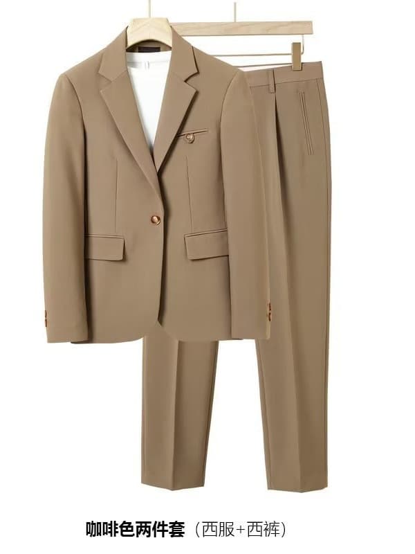 Men's summer classic suit for leisure, trend jacket, loose fit, Korean style, high-quality style 3