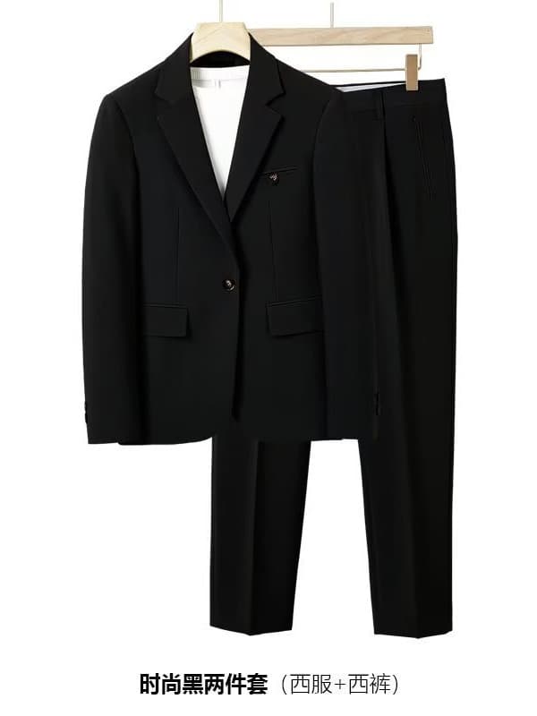 Men's summer classic suit for leisure, trend jacket, loose fit, Korean style, high-quality style 4