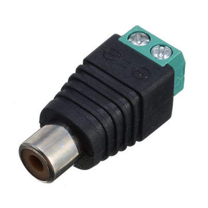AV plug RCA Lotus connector free welding audio connector Wiring wiring turns green terminal AV audio mother head 2