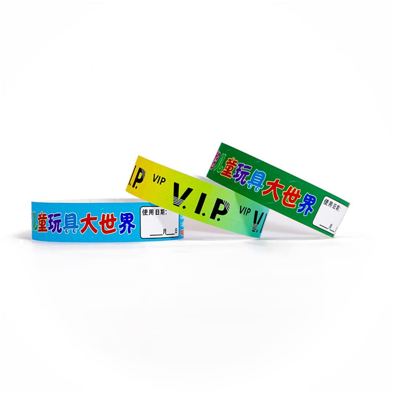 Children's disposable travel waterproof bracelet for amusement parks 5