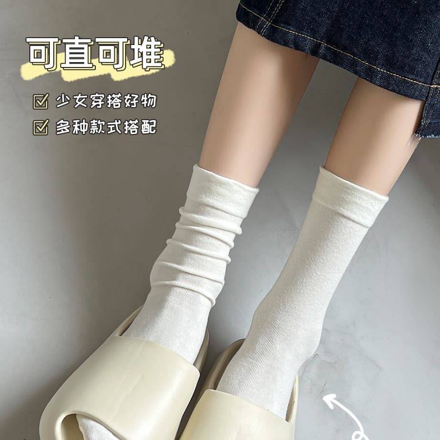 (Wholesale), white summer brand Japanese school skirt for pregnant, knee socks, absorbs sweat and smell, mid-length 4