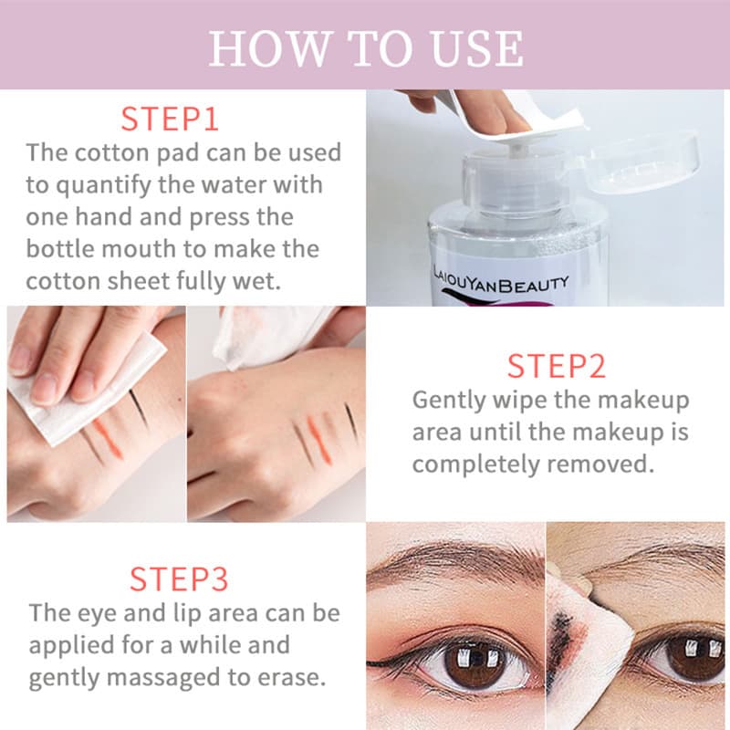 (Cross-border trading), (Wholesale), transparent soft makeup remover, hygienic thermometer, does not cause irritation, 500 ml 3