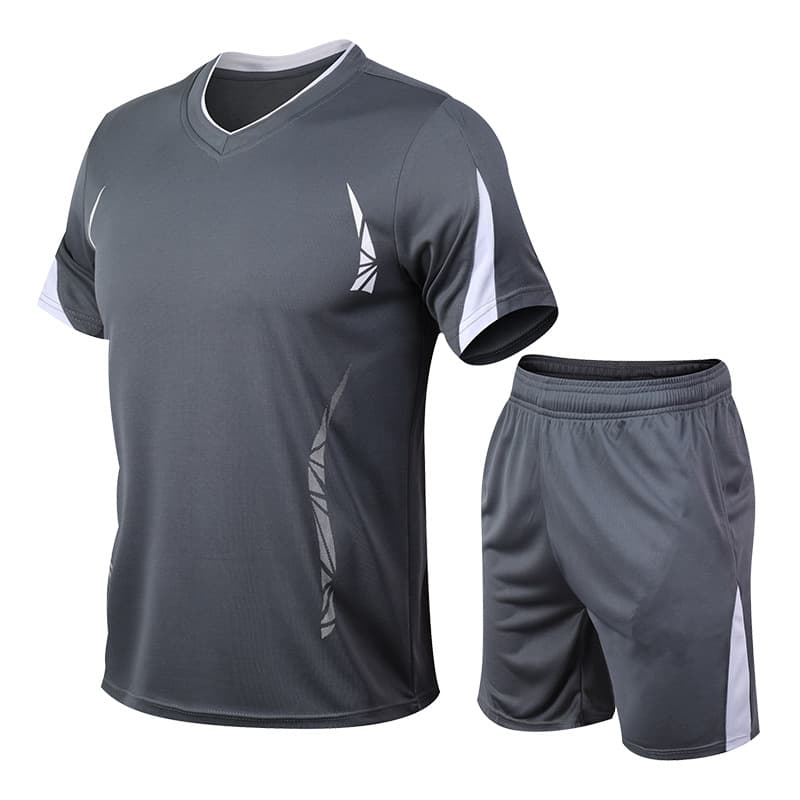 Summer sports suit, quick dry short sleeve T-shirt for gym, for running, oversize, plus size 3