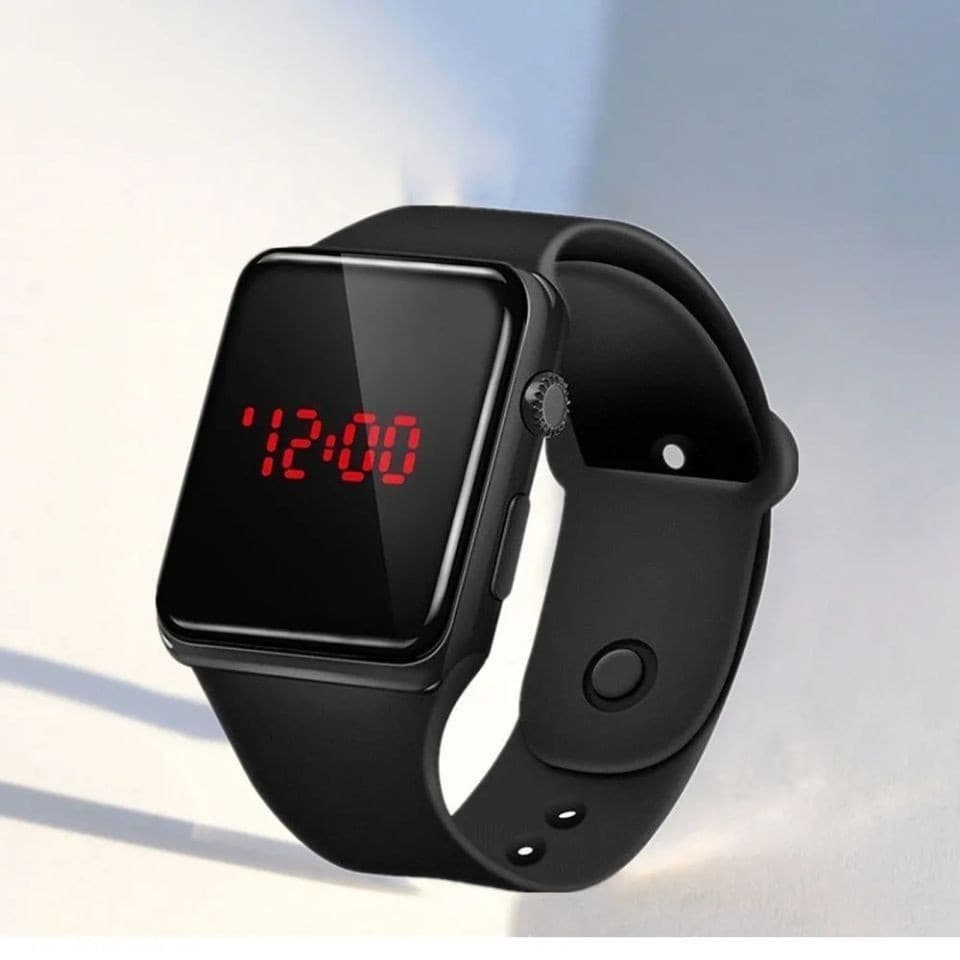 Apple, electronic square watch battery, (Physicals), Birthday gift 2