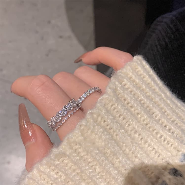 Brand small design sophisticated fashionable elegant ring, light luxury style 3