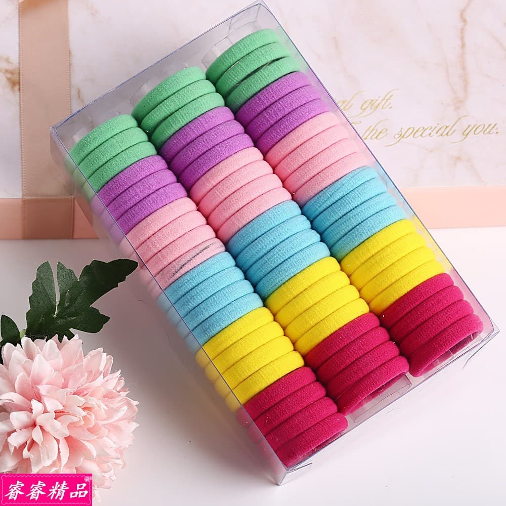 Hair Bands Rope Accessories Hair Ring Head Rubber Band 66PCS 6