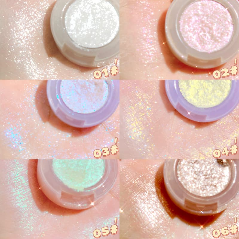 XIXI Light Bulb Plan Eyeshadow Girls Blowing Glitter Sequins Holding Makeup Colors Monochrome Eyeshadow Makeup Affordable Wholesale 3