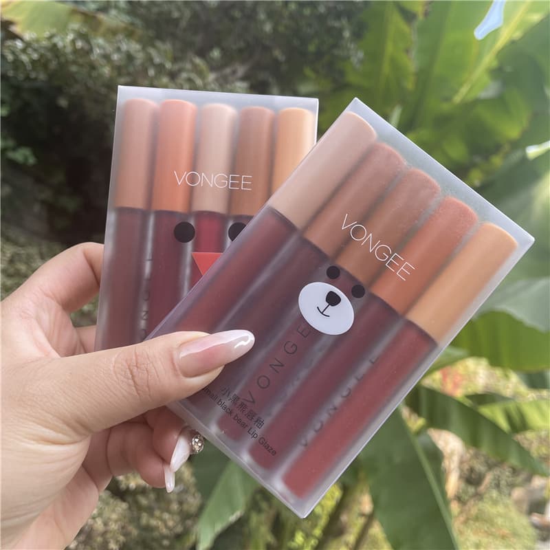 (Cross-border trading), lip gloss, matte set, lipstick, translucent shading
