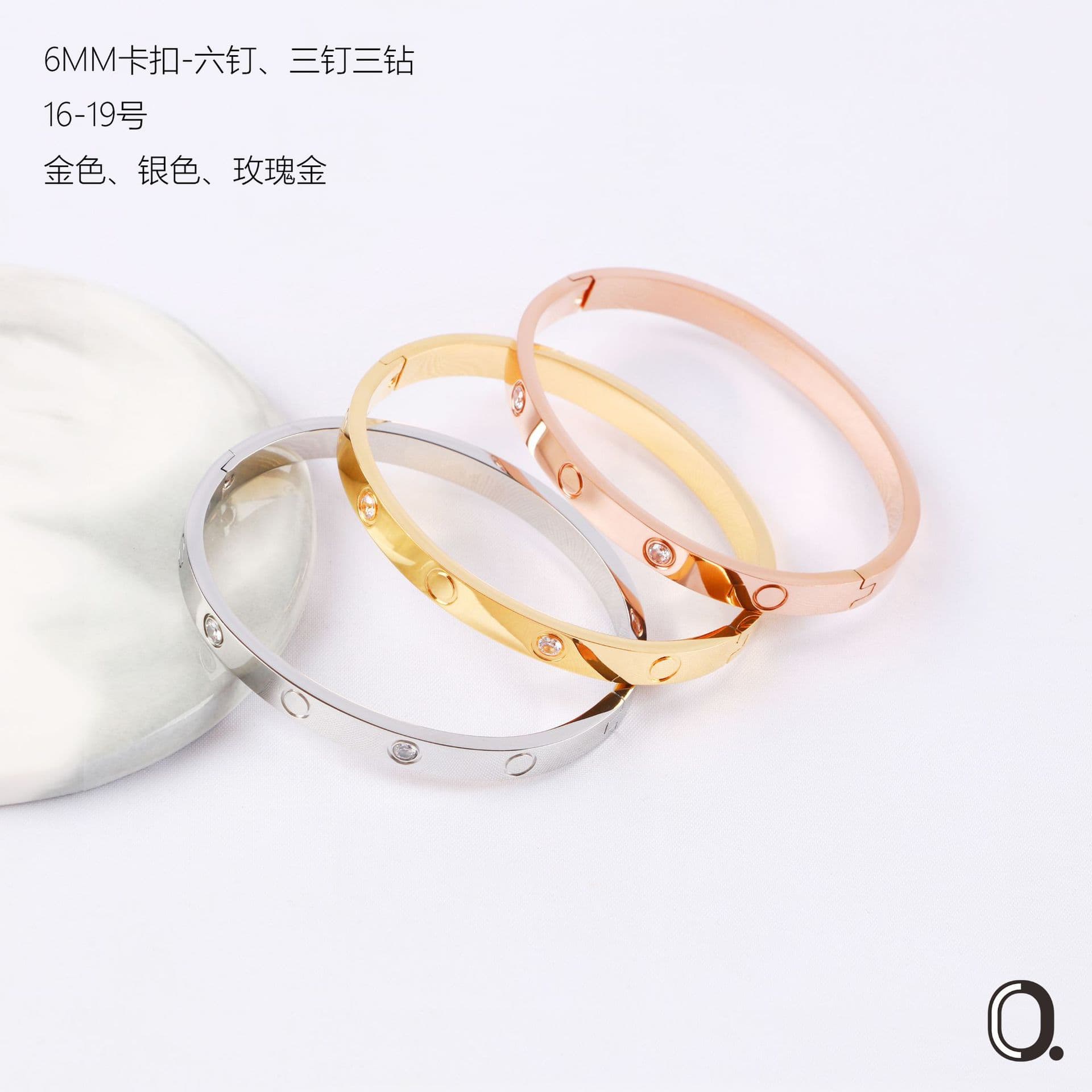 (Cross-border trading), bracelet stainless steel, 750 sample gold, direct shipments from factory