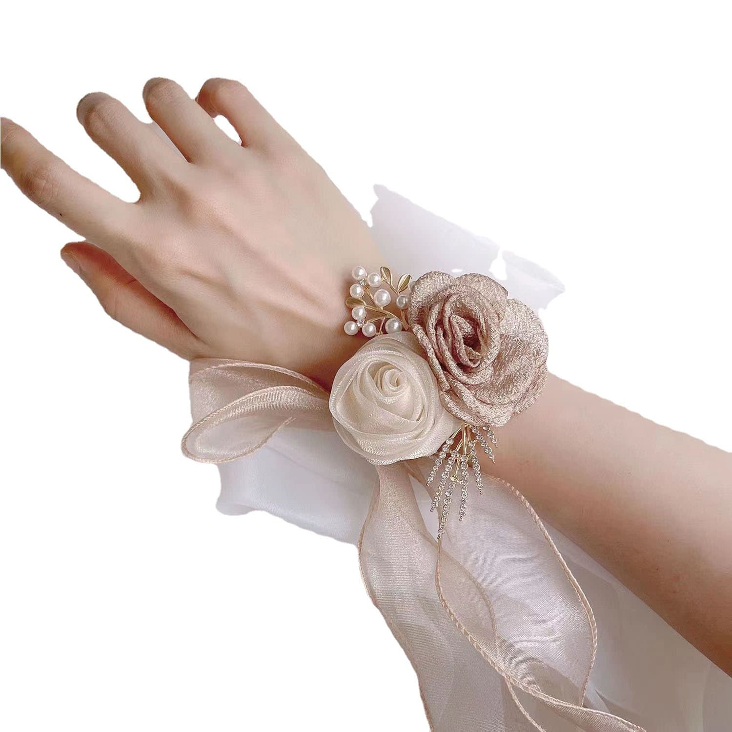 (Wholesale), wrist flower, high-end bridesmaid dress, Korean fresh bracelet, for bridesmaid 5