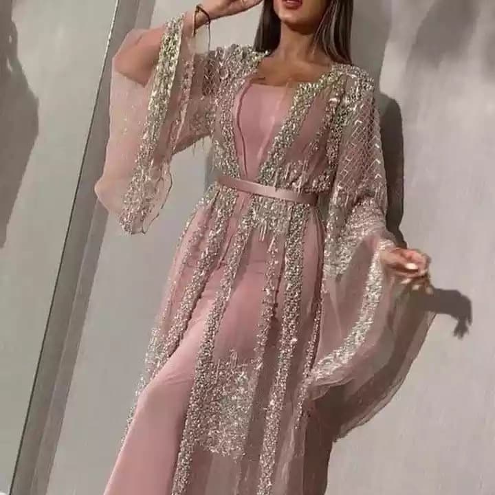 Lace retro evening dress, 2022 collection, European style, Amazon, V-neckline, Chinese style, french style 2
