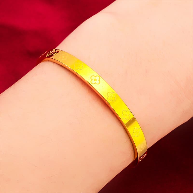 Vietnamese Sand Gold Block Bracelet Fashion Women's Bracelet Wholesale Live Send Jewelry Jewelry 4