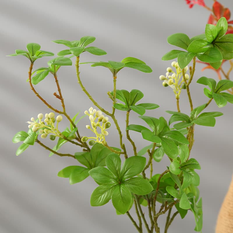 Simulation 5 cuckoo leaf green plant leaf photography props artificial flower home decoration plant potted bouquet 4