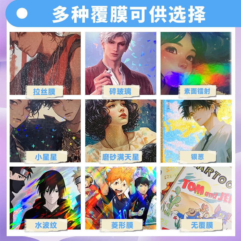 Lomo peripheral custom celebrity photo card co-branded film and television collection card flash card laser ticket stub card blind box card customization 3