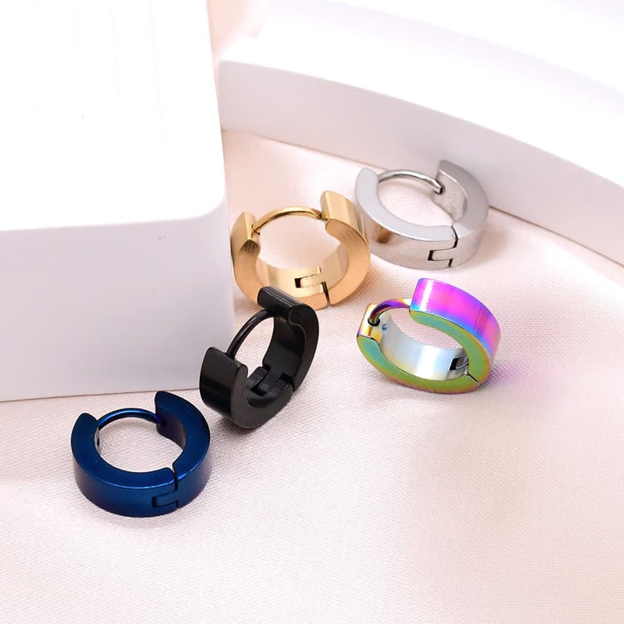 (Cross-border trading), double-sided earrings stainless steel, ear clips 4
