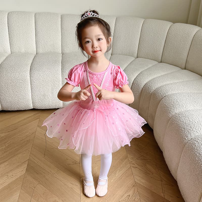 Genuine ballet shoes, skirt, small princess costume, Collection Year 2026, “Frozen” 3