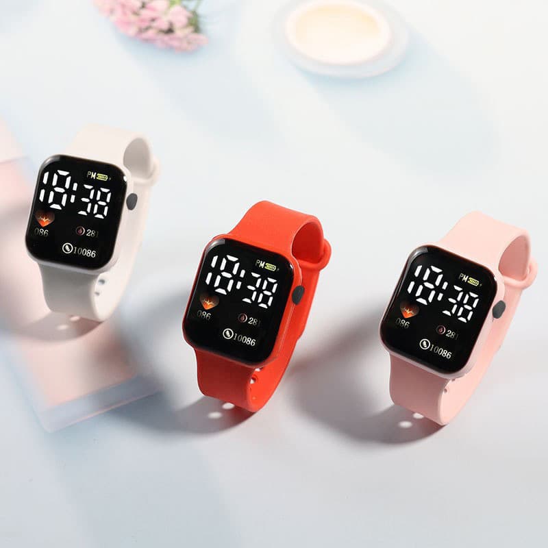 Electronic square travel waterproof watch for leisure, (Physicals) 2