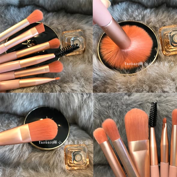 Handheld short soft brush, face blush for traveling, 8 pieces, for beginners 3