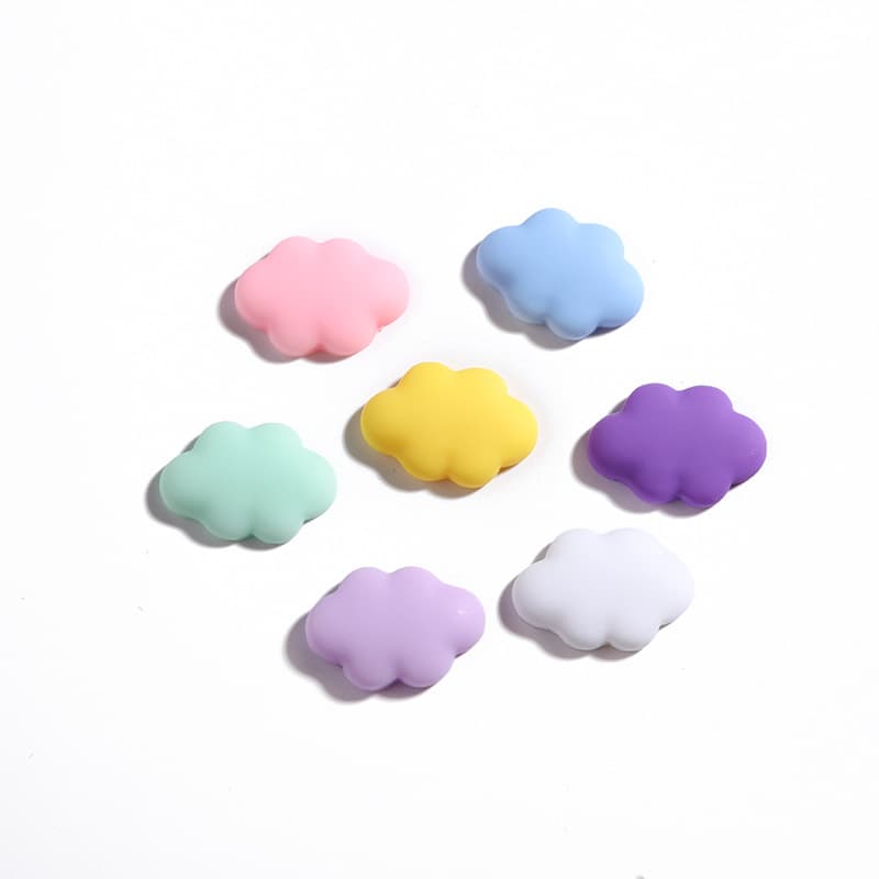 Cream sticker, cute hairgrip, headband, hair accessory, materials set, cloud, DIY 5