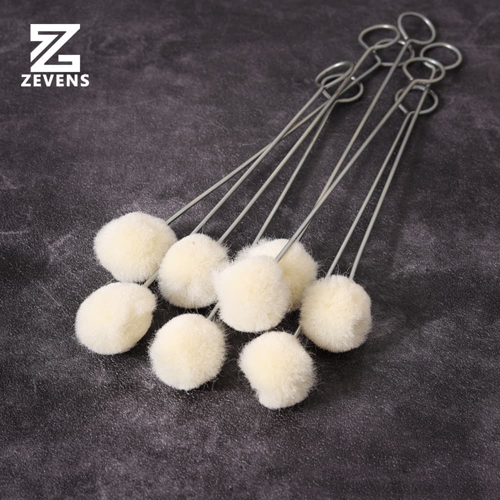 Wool ball brush Dye coloring Bed skin edge treatment Handmade DIY leather treatment tool coloring Wool ball 4