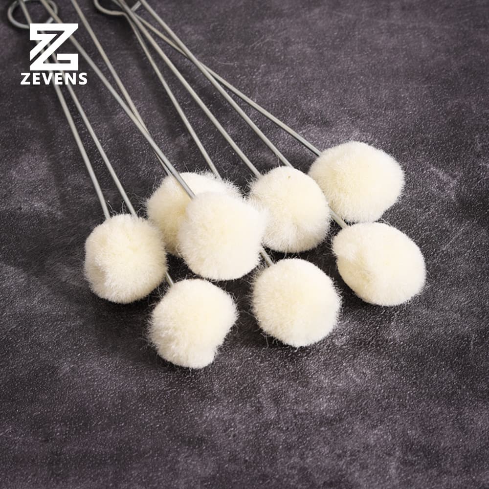 Wool ball brush Dye coloring Bed skin edge treatment Handmade DIY leather treatment tool coloring Wool ball