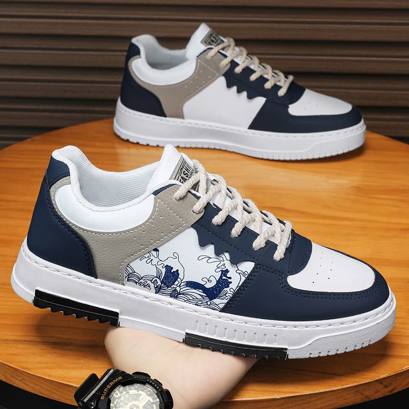(Cross-border trading), sports trend universal white sneakers for leisure, plus size, soft sole 2