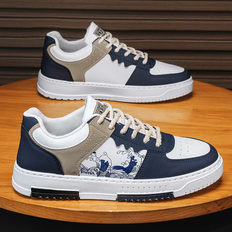 (Cross-border trading), sports trend universal white sneakers for leisure, plus size, soft sole 4