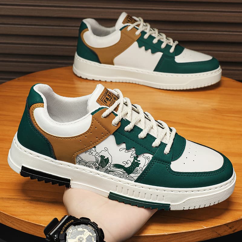 (Cross-border trading), sports trend universal white sneakers for leisure, plus size, soft sole