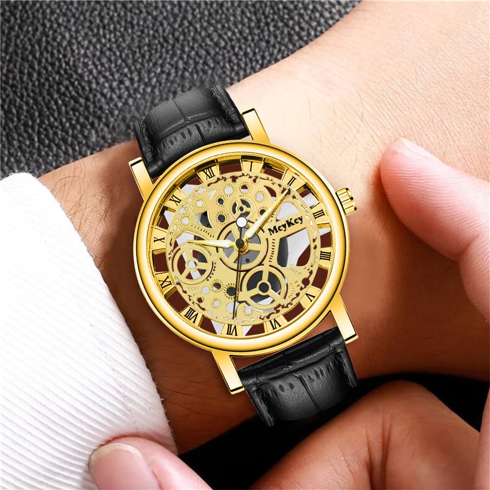 (Wholesale), mechanical men's mechanical watch, quartz belt, (Physicals) 3