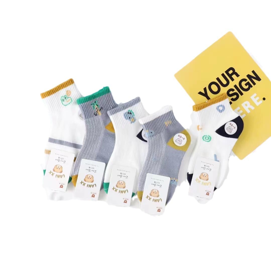 (Wholesale), children's demi-season fashionable sports socks for boys, mid-length 5