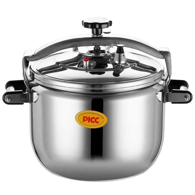 Commercial Stainless Steel Pressure Cooker, Explosion-Proof, Thick Bottom, Universal for Gas & Electric Stoves 5