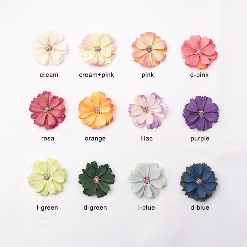 Star Flower DIY simulation silk flower head home decoration wedding flower wall chest flower decorative headgear accessories 4