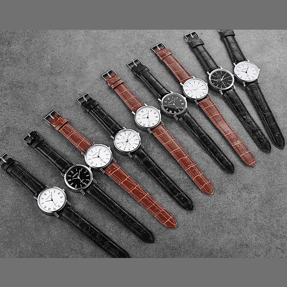 (Cross-border trading), (Wholesale), men's quartz watches, swiss watch, belt, men's watch, (Physicals), simple and elegant design, men's style, high-quality style 3