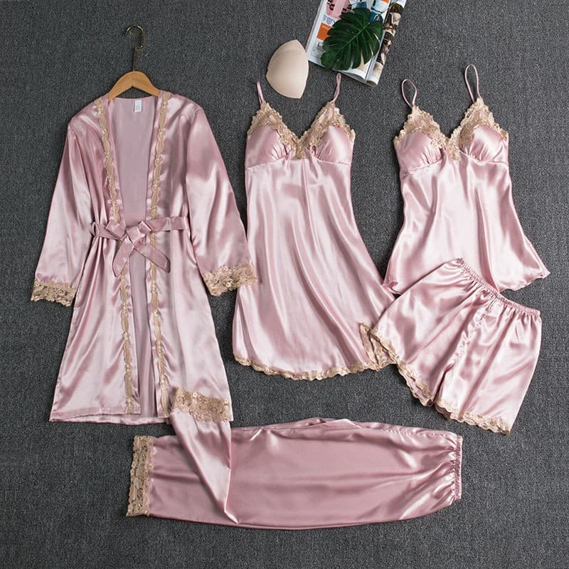 (Cross-border trading), pijama, sexy top with cups, golden thin set, lifting effect 3