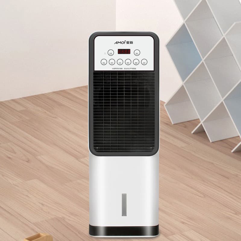 Water -cooled and air -conditioned fan -type electric fan home mobile cold and cold two -purpose leafless fan plus water plus ice fan 4