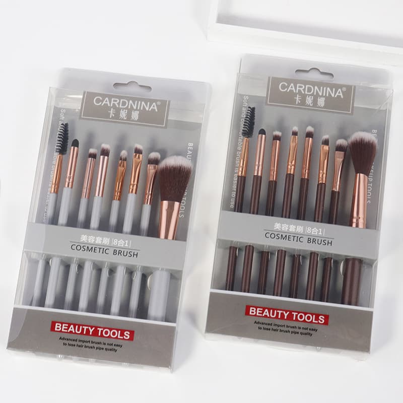 Set, foundation, cosmetic concealer brush, 8 pieces, for beginners 3
