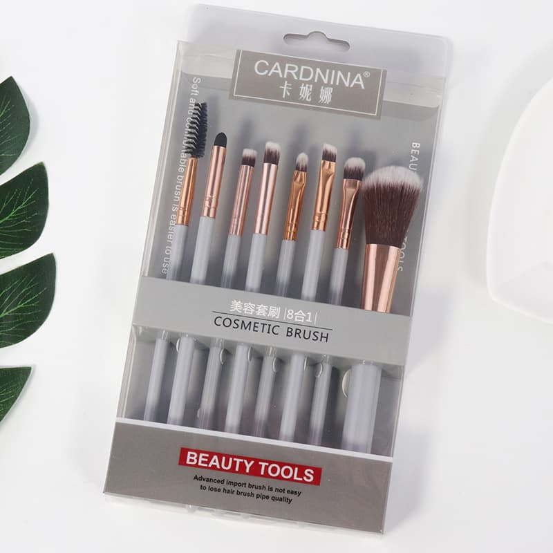 Set, foundation, cosmetic concealer brush, 8 pieces, for beginners 4