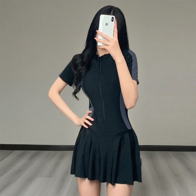(Wholesale), swimwear, sports black skirt 2