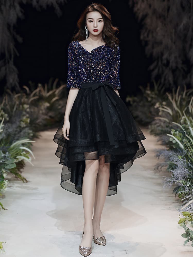 (Wholesale), black evening dress, elegant skirt, for teenagers, french style 2