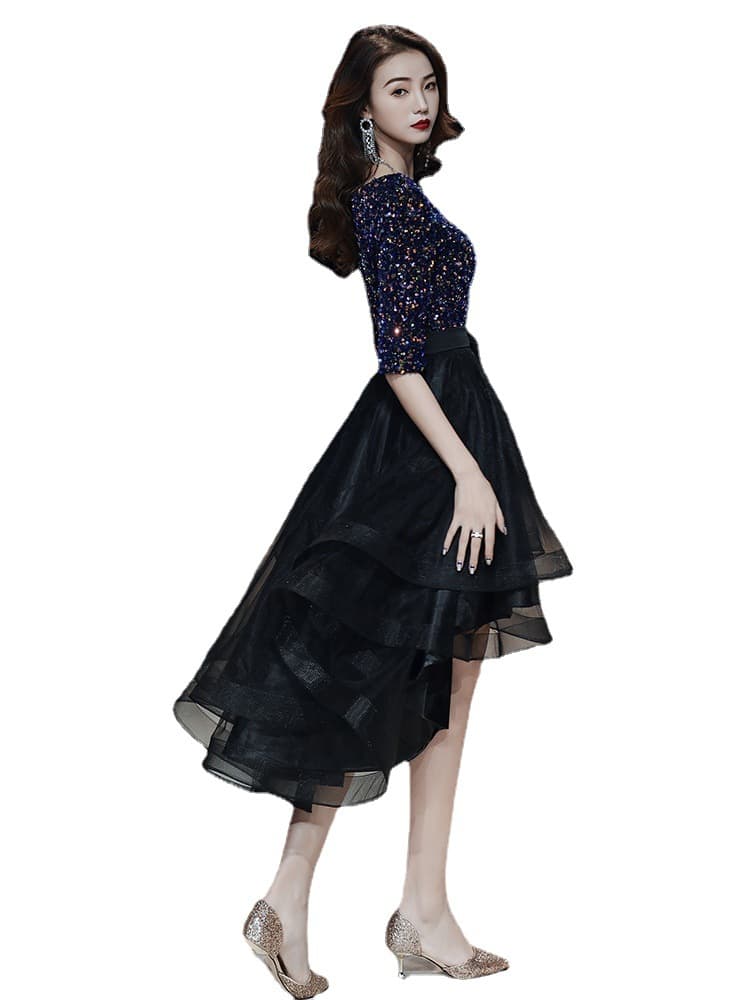 (Wholesale), black evening dress, elegant skirt, for teenagers, french style 5