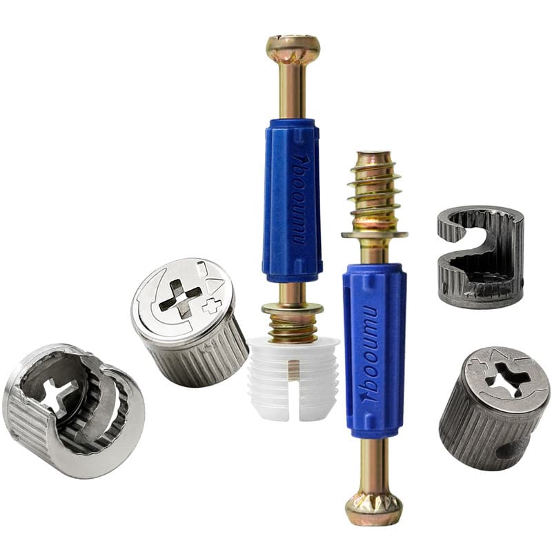 Furniture three -in -one connection, 12 %, 15 % eccentric wheel board cabinet wardrobe bed fast loading rod self -attack lever wholesale 5