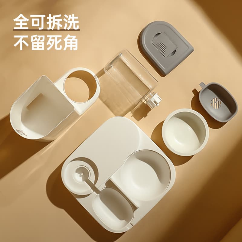 Popular automatic cat feeding water feeder dog bowl and cat basin two-in-one water dispenser feeder cat bowl cross-border wholesale 4