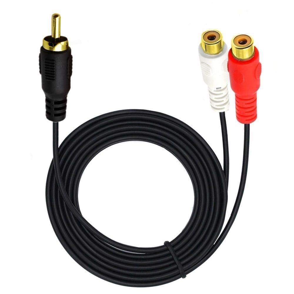 Audio cable Lotus RCA turns dual RCA audio cable Lotus head one point two audio video converter male 2