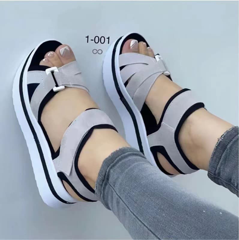 (Cross-border trading), beach sandals with velcro, European style, plus size 3