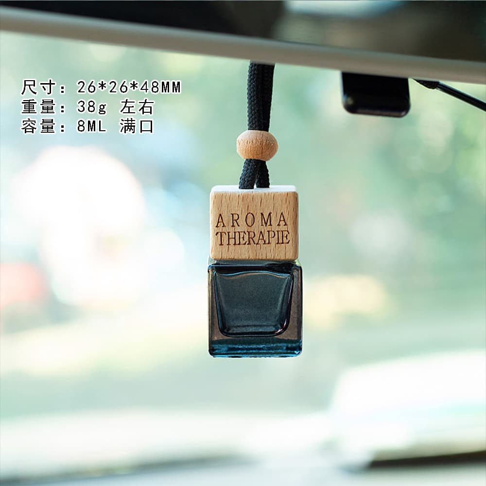 Black perfume, pendant, bottle for essential oils for auto, aromatherapy, rear view mirror, 8 ml 2