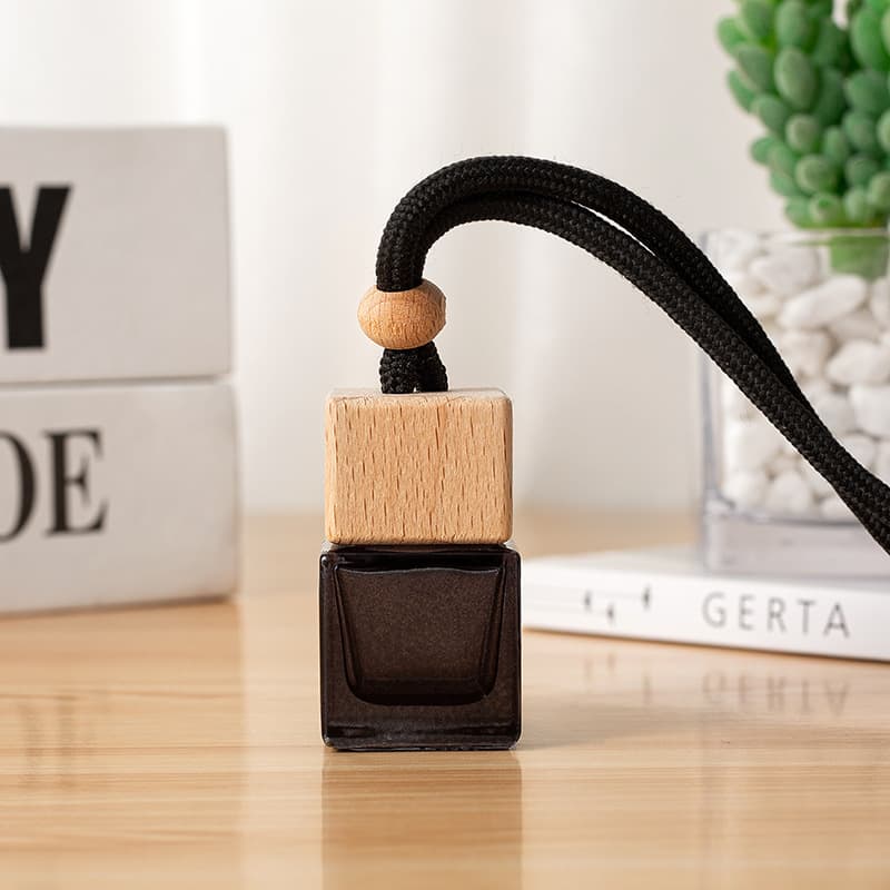 Black perfume, pendant, bottle for essential oils for auto, aromatherapy, rear view mirror, 8 ml 3