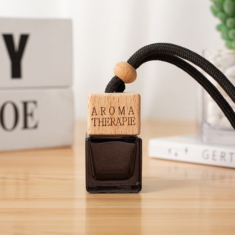 Black perfume, pendant, bottle for essential oils for auto, aromatherapy, rear view mirror, 8 ml 4