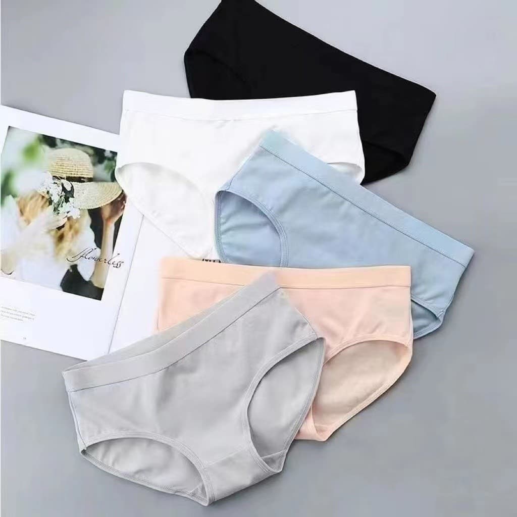 Underwear, cotton breathable comfortable trousers, Japanese pants for students, mid rise 5